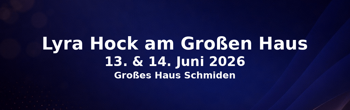 Beitragsbild zur Lyra-Hocketse am 13. und 14.06.2026